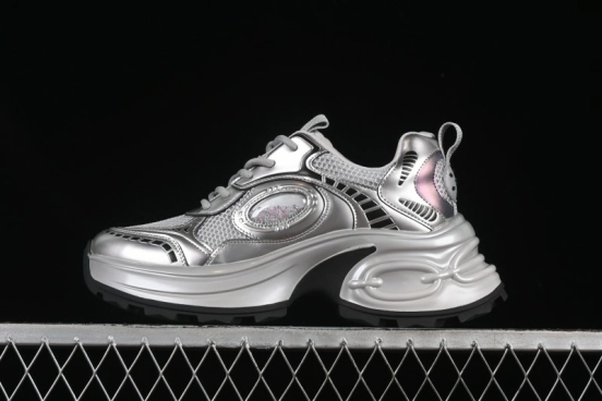 GG-CC Casual Sports Running Shoes with Triple-Layer Crescent Sole and 5cm Height Boost - 668-1