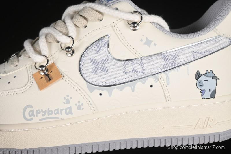 Nike Air Force 1'07 Low x Capybara "Frankenstein" Casual Sneakers - LV0506-220