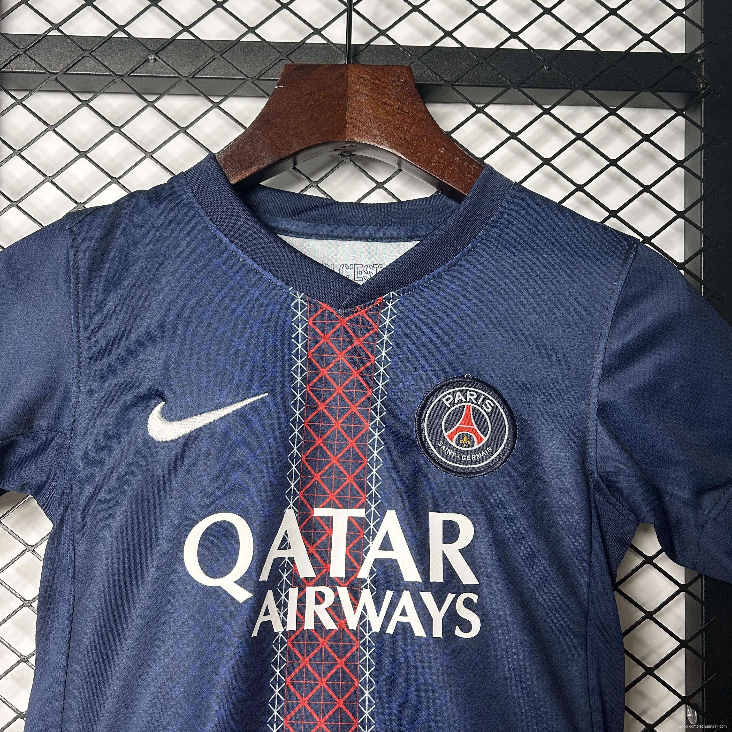 1 Star 25/26 Kids PSG Home Size 16-28 Jersey