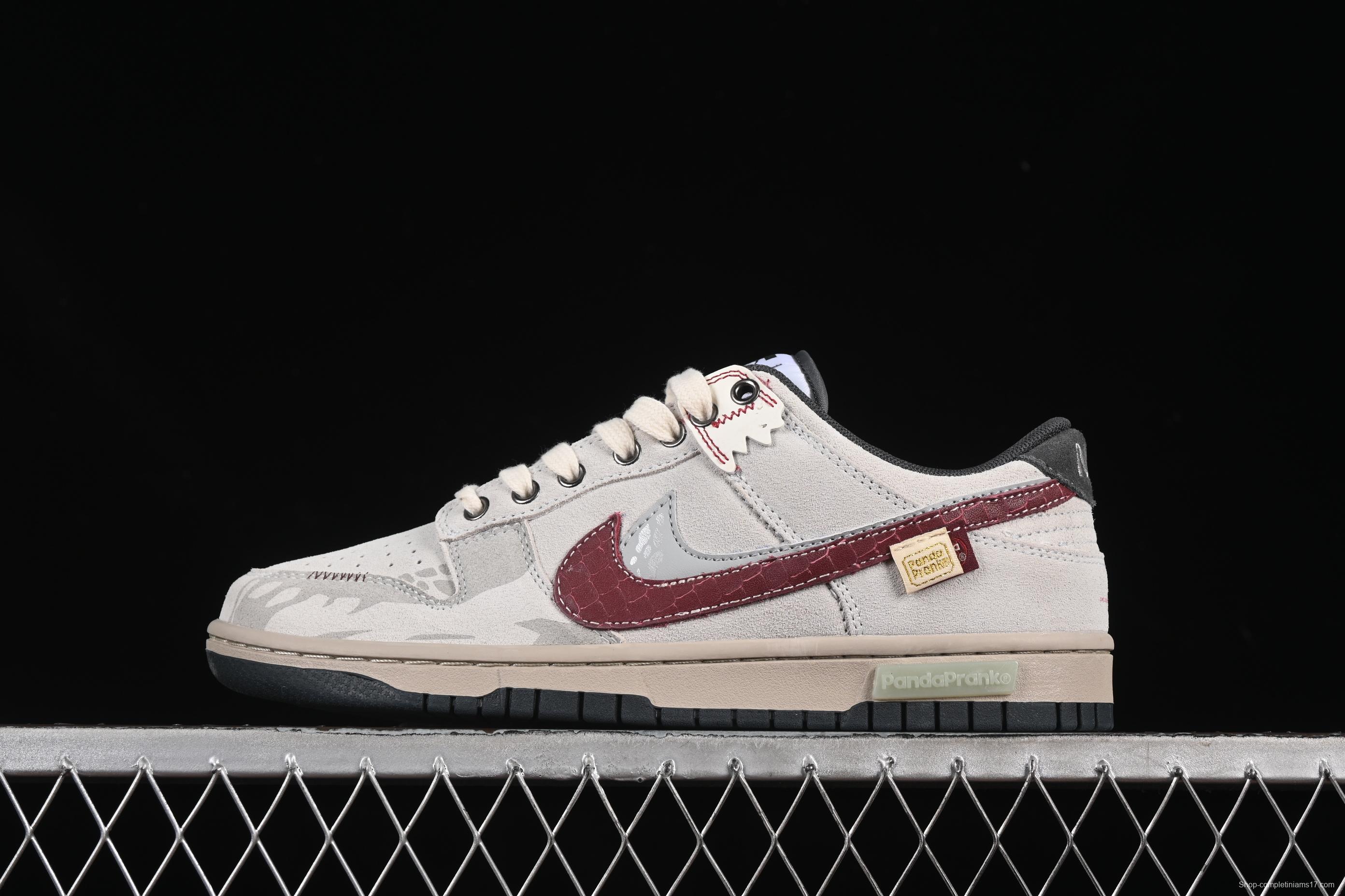 Nike Dunk Low Retro 'Double Swoosh' CNY Year of the Snake Panda Mischief Casual Sneakers - HV1800-101