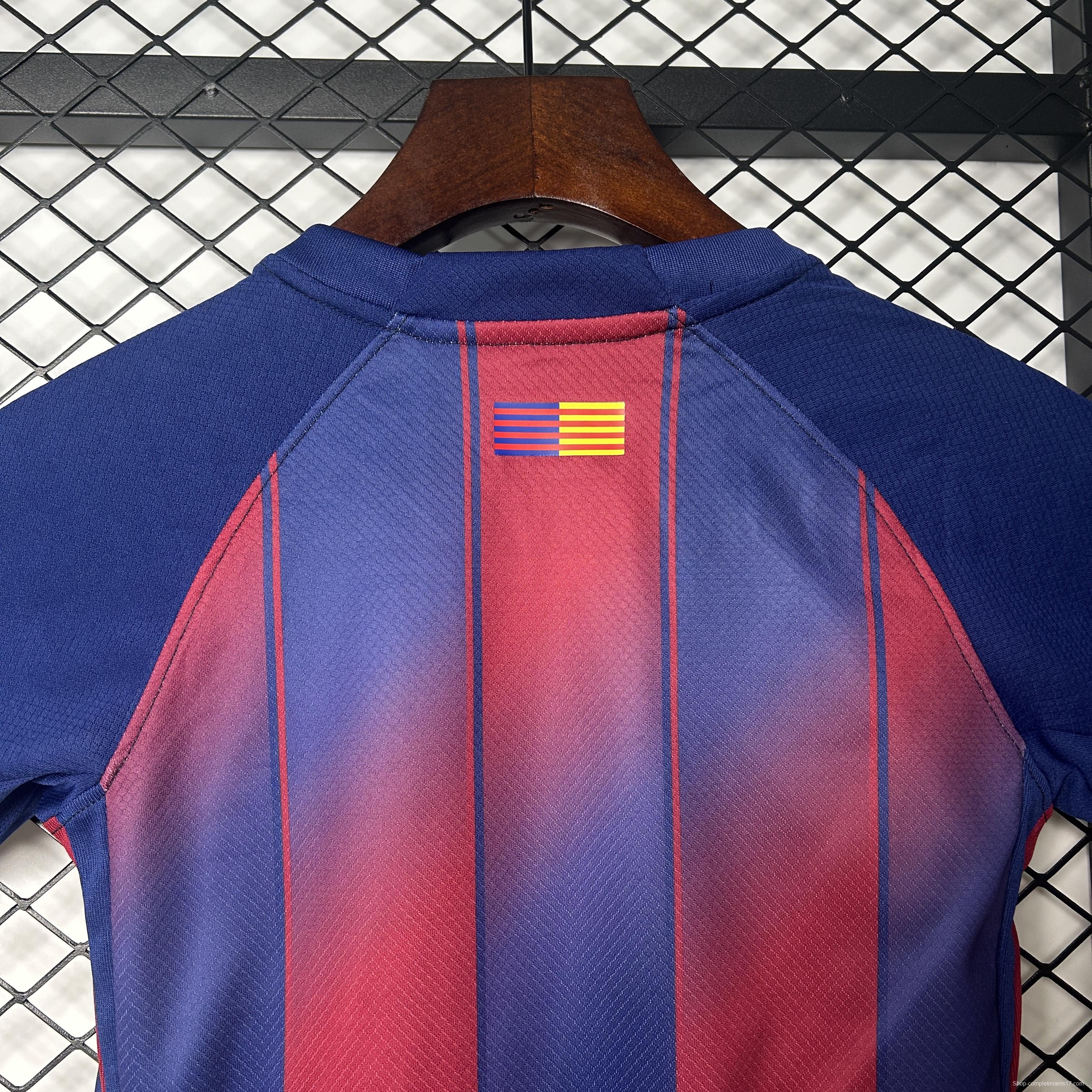 25/26 Kids Barcelona Home Size 16-28 Jersey