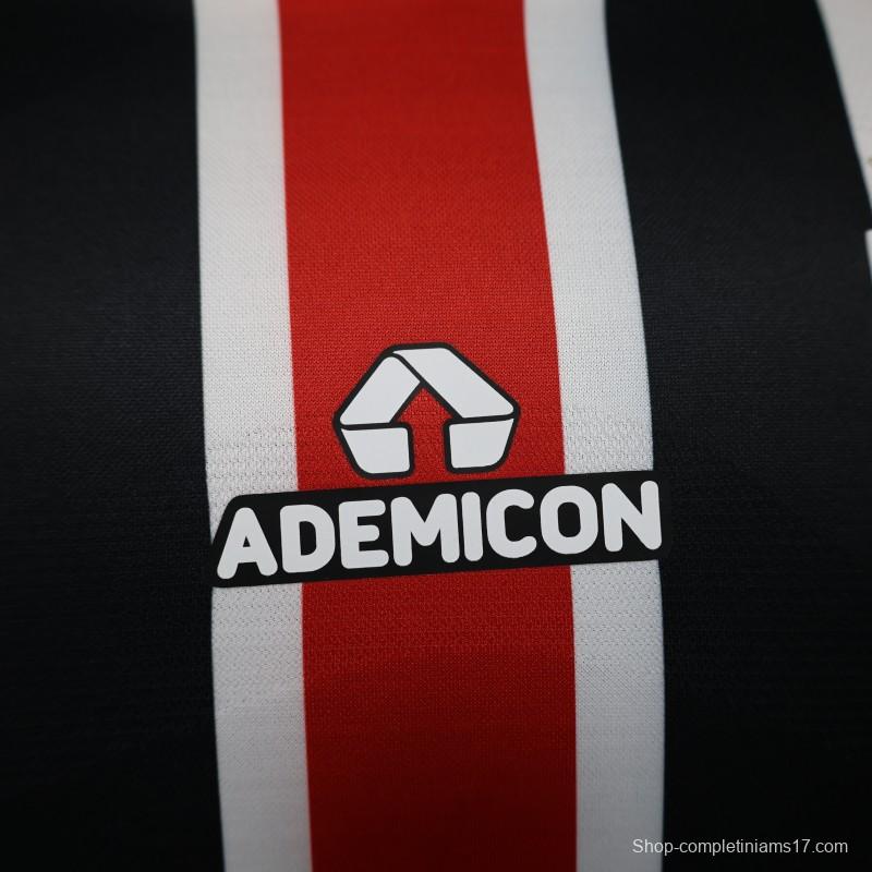 Player Version 25/26 Sao Paulo Home Jersey With Full Sponsors