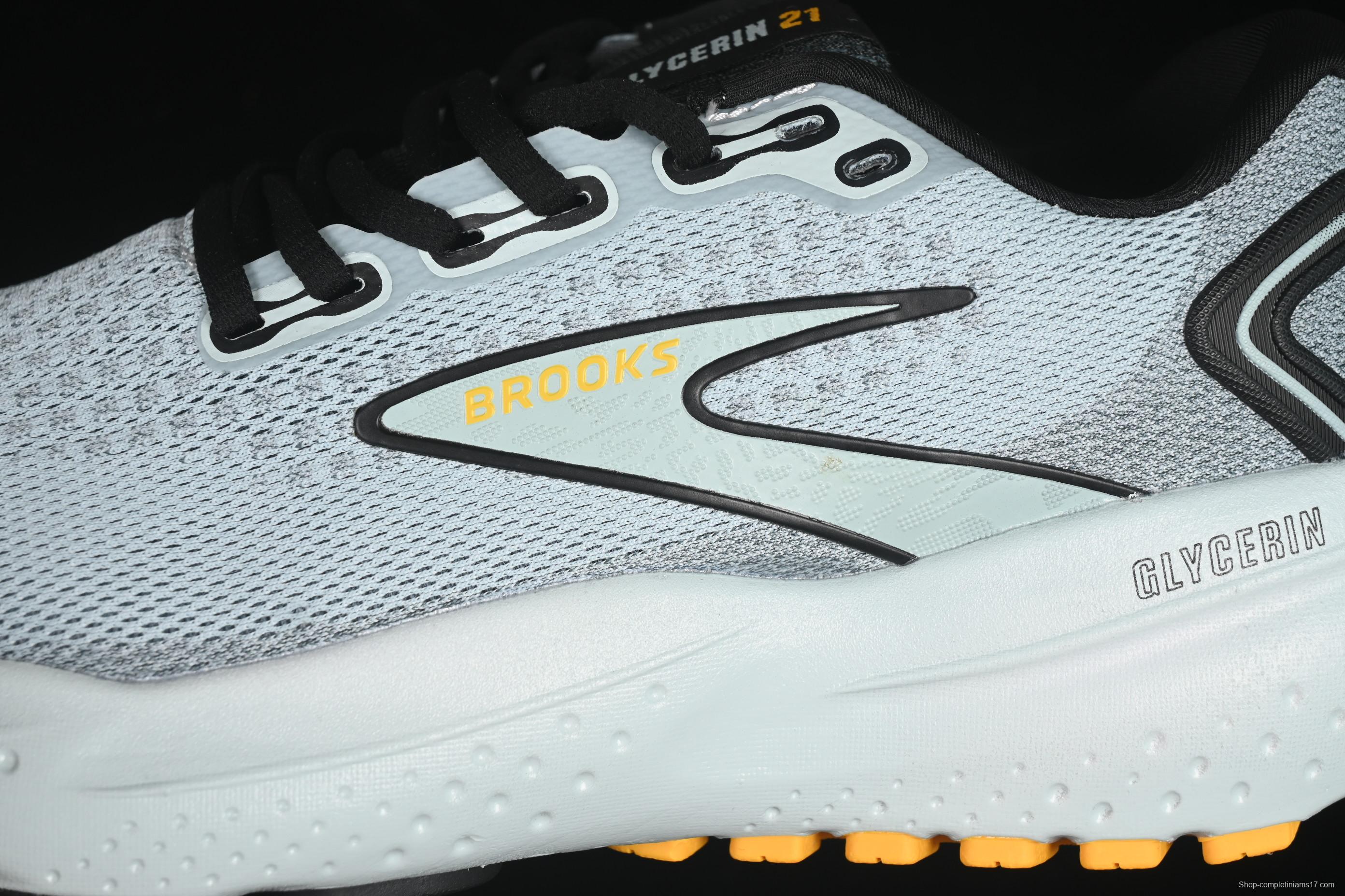 Brooks Glycerin 21 Cushioned Marathon Nitrogen Running Shoes - 1104191D420