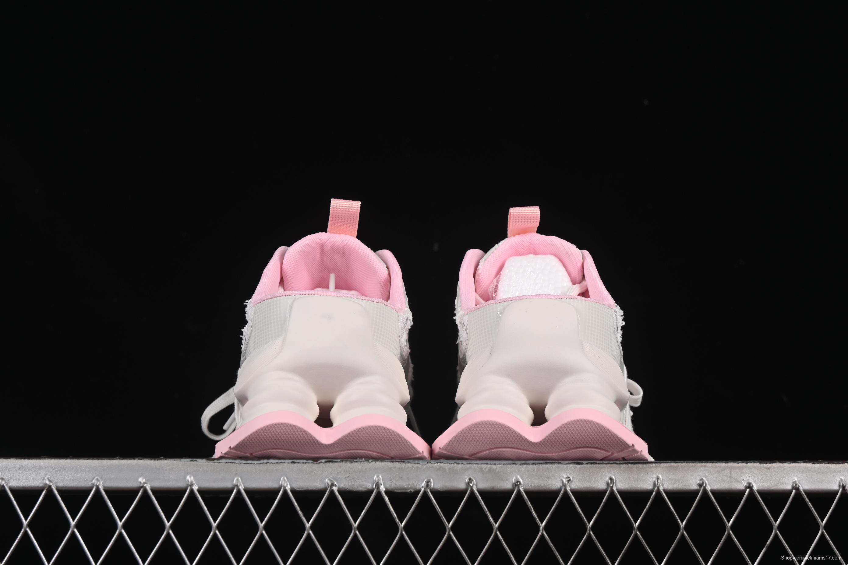 GG-CC Star Same Style Lace-Up Hollow Out Chunky Sneakers with 5cm Height Increase - G25U9910 Pink