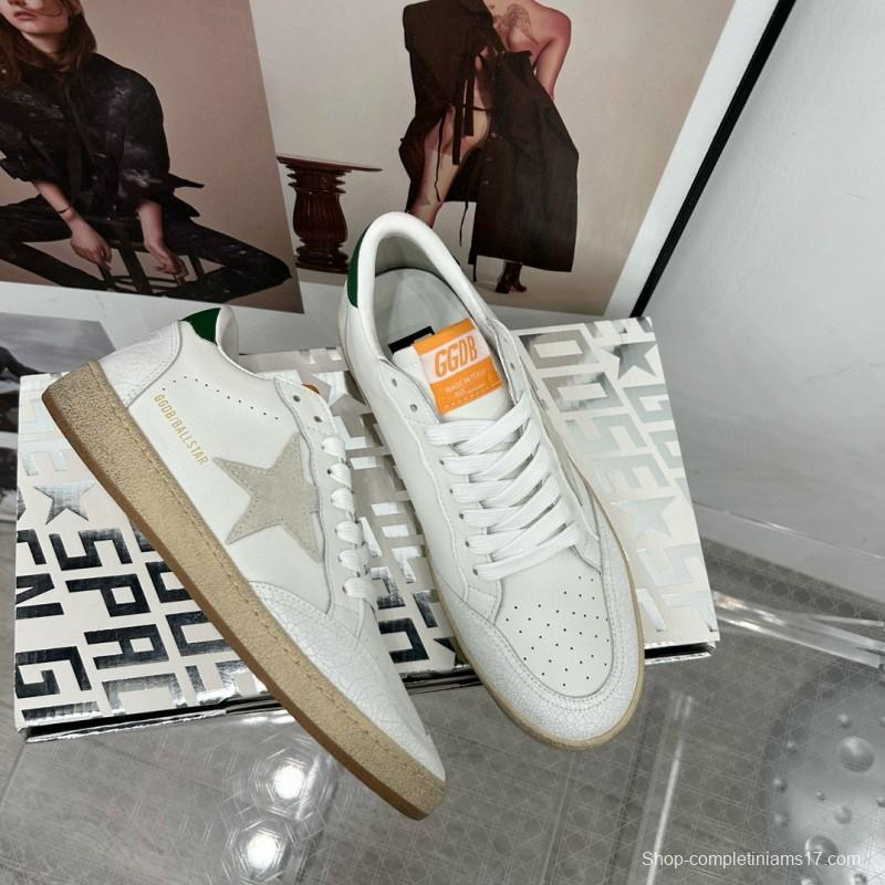 2024 Unisex GGDB White Grey Green Leather Sneakers MJ00260