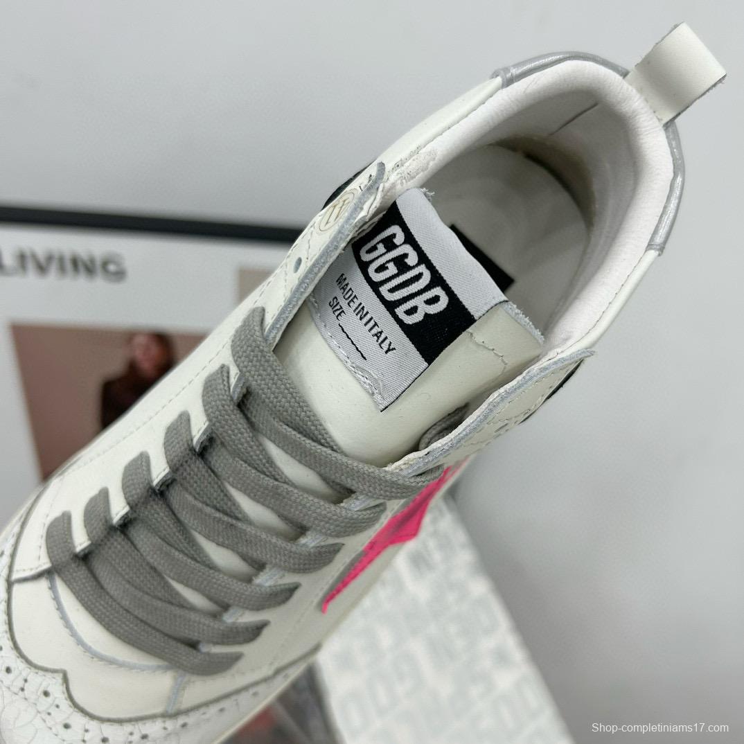 2024 Unisex GGDB White Pink Leather High Top Sneakers MJ00300