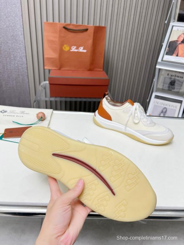 2024 Men LP White Beige Mesh Leather Sneakers