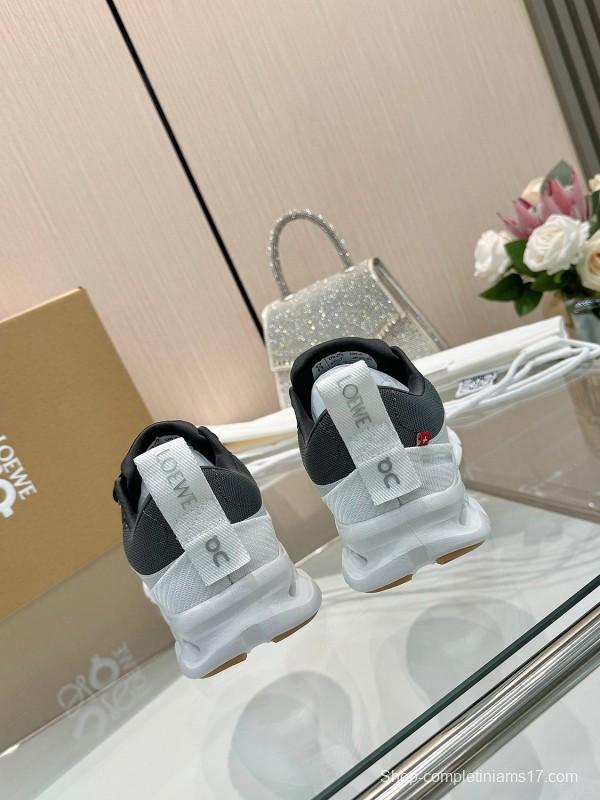 2025 Women Loewe Black White Mesh Sneakers