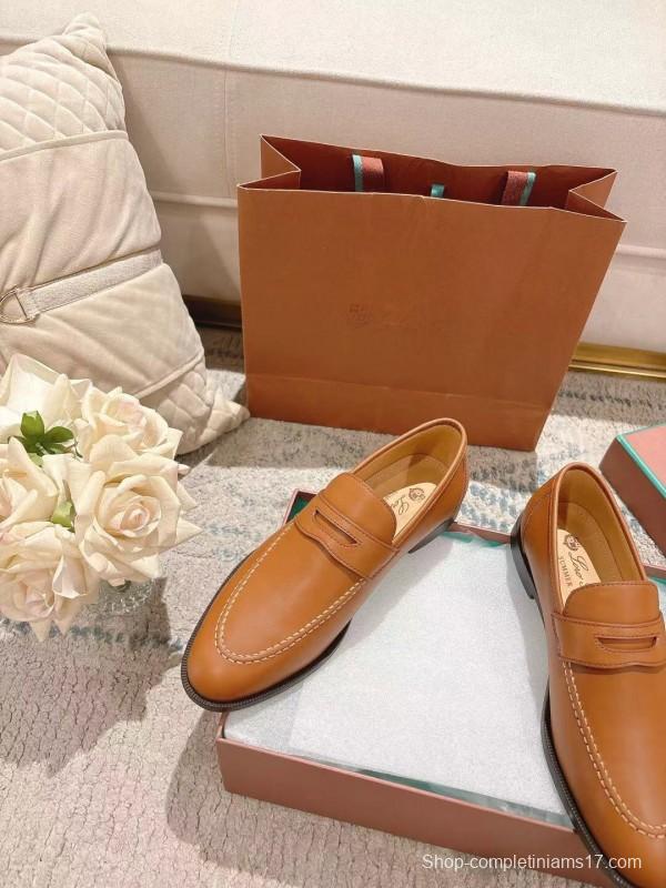2025 Women LP Brown Leather Loafer LY00340