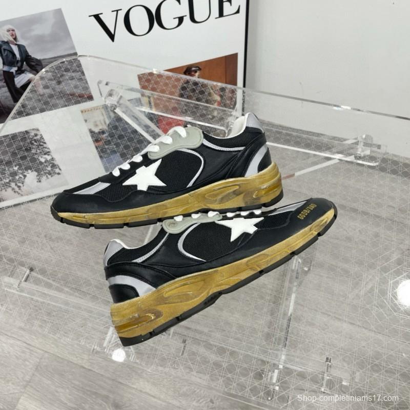 2024 Men GGDB Black White Suede Mesh Sneakers
