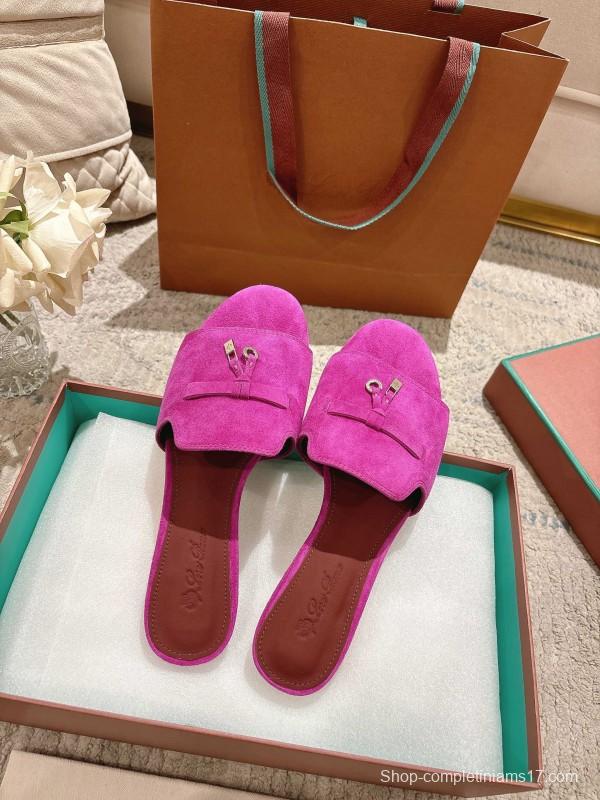2025 Slippers Le Parmentier Pink Suede Slippers
