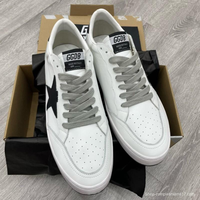 2024 Unisex GGDB White Black Leather Sneakers MJ00260