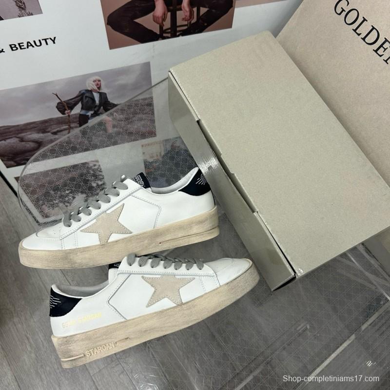 2024 Unisex GGDB White Grey Leather Sneakers MJ00260