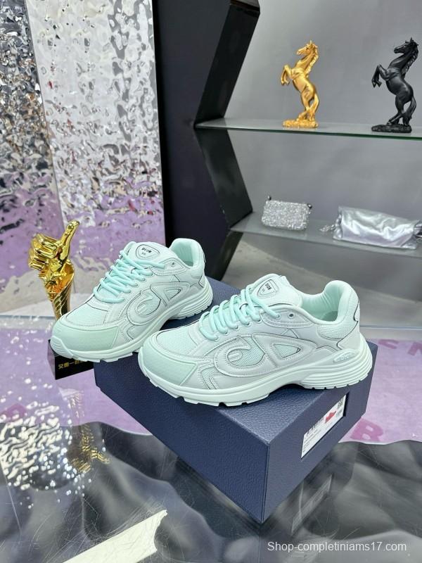2024 Unisex Dior Stone Island Mint White Mesh B30 Sneakers MJ00330