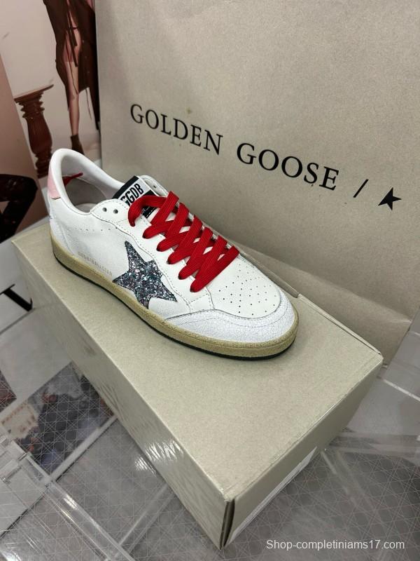 2024 Unisex GGDB White Pink Red Leather Suede Sneakers MJ00260