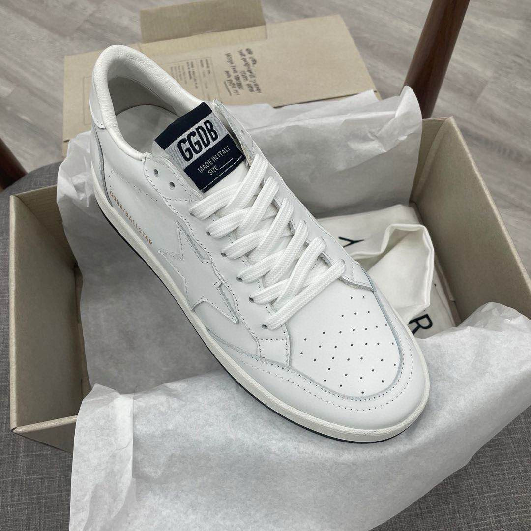 2024 Unisex GGDB White Leather Sneakers MJ00260