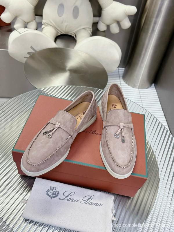 2024 Unisex Le Parmentier Beige Suede Loafers MJ00270