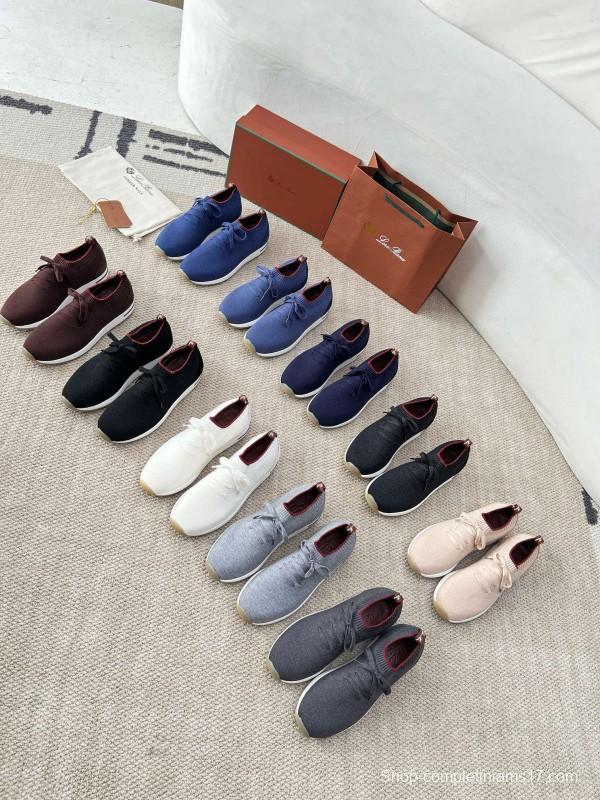 2024 Men LP Burgundy Wool Knit Sneakers MJ00330