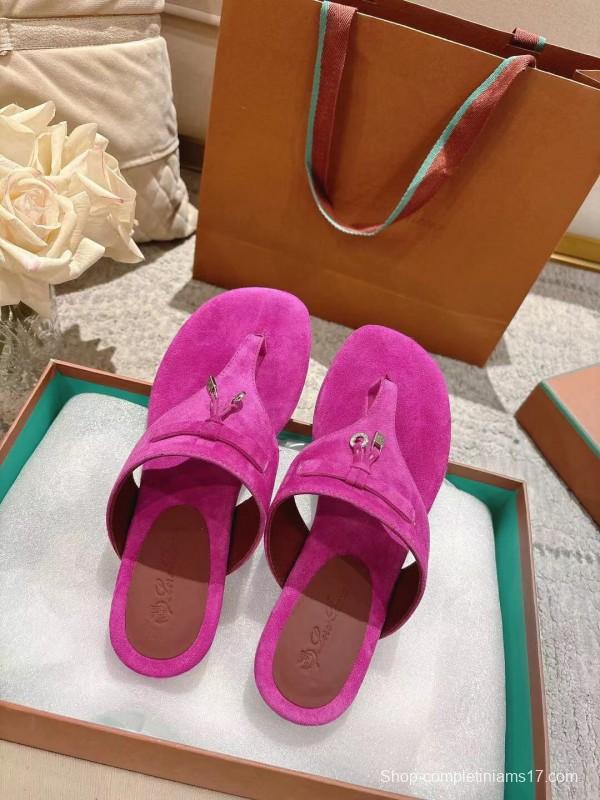 2025 Slippers Le Parmentier Pink Suede Slippers