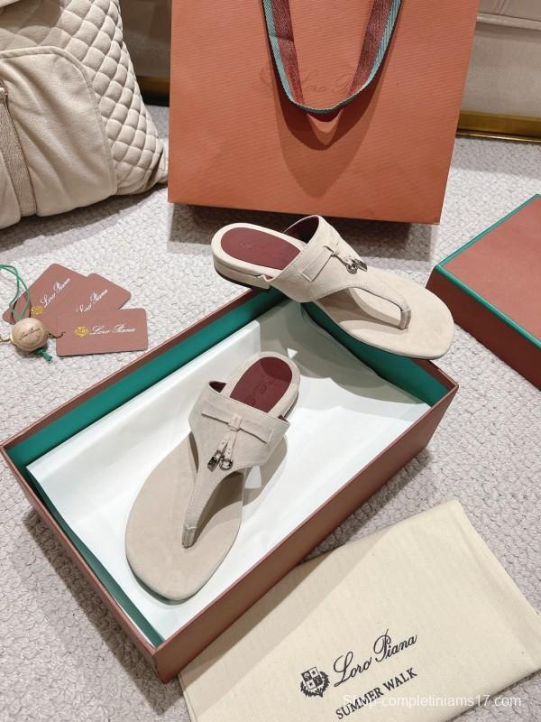 2025 Slippers Le Parmentier Beige Suede Slippers LY00250