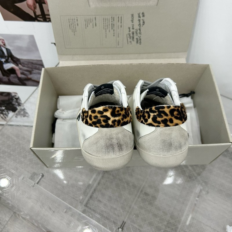 2025 Women GGDB White Black Leather Sneakers LY00360