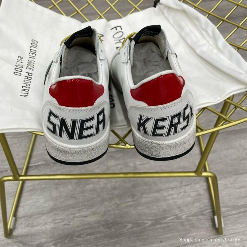 2024 Unisex GGDB White Green Red Leather Suede Low Top Sneakers MJ00260
