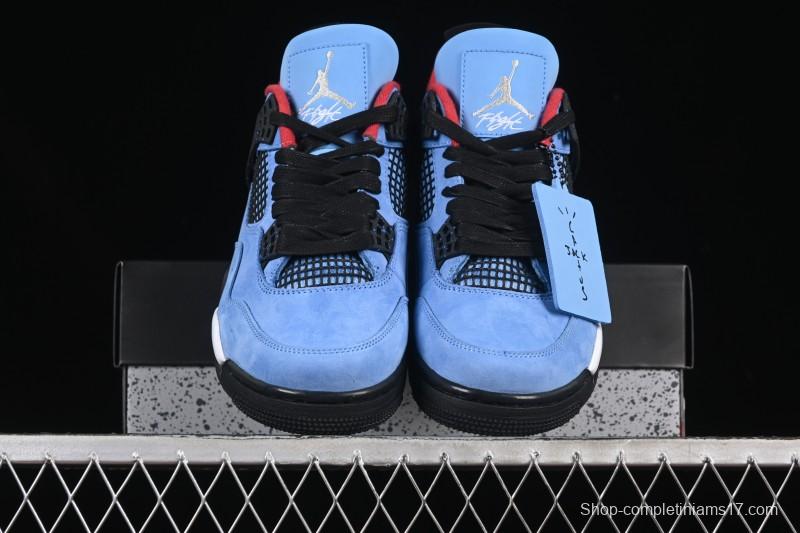 Nike Travis Scott Cactus Jack x Air Jordan 4 Retro AJ4 Collaboration Suede Blue - 308497-406
