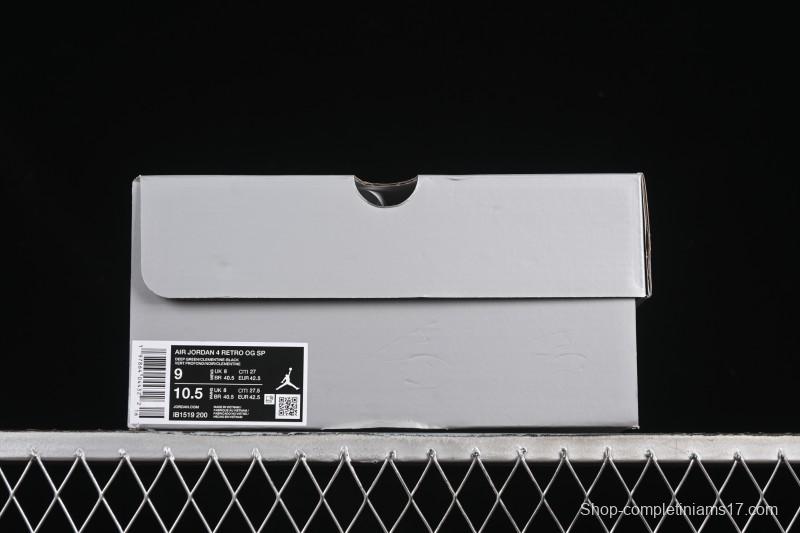 Nike Air Jordan 4 Retro OG Undefeated Collaboration Olive Green Suede - IB1519-200