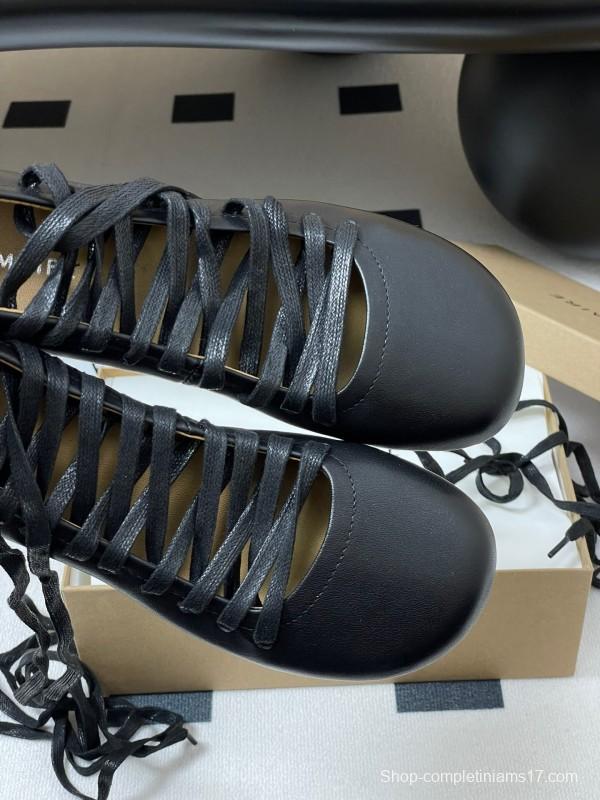 Lemaire 2025 SS Early Spring New Ballet Flats Derby Shoes Flat Sole Chunky Heel Single Shoes - KFY00310