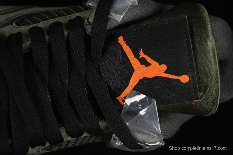 Nike Air Jordan 4 Retro OG Undefeated Collaboration Olive Green Suede - IB1519-200