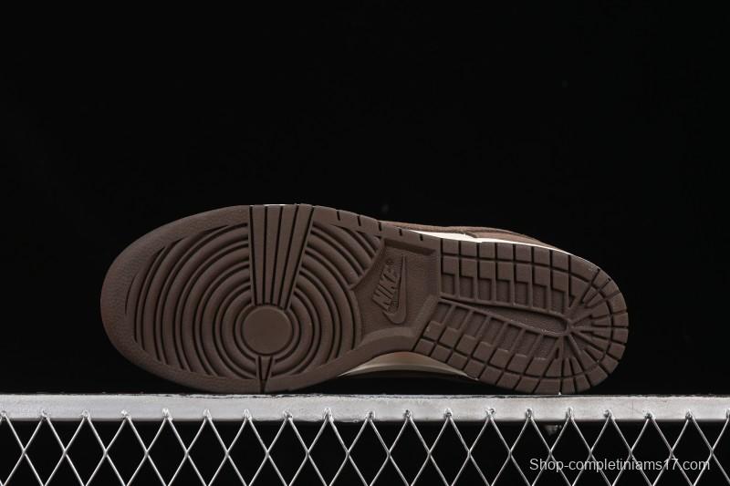 Nike SB Dunk Low White Mocha Low-Top Casual Skate Shoes - FQ8249-104