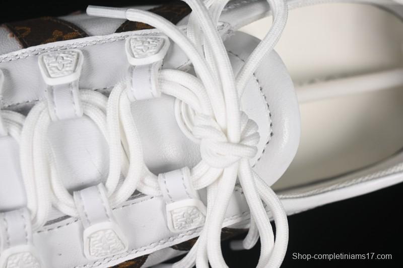 Louis Vuitton Sneakerina Round-Toe Lace-Up Ballet Style Flat Training Shoes - N.F6