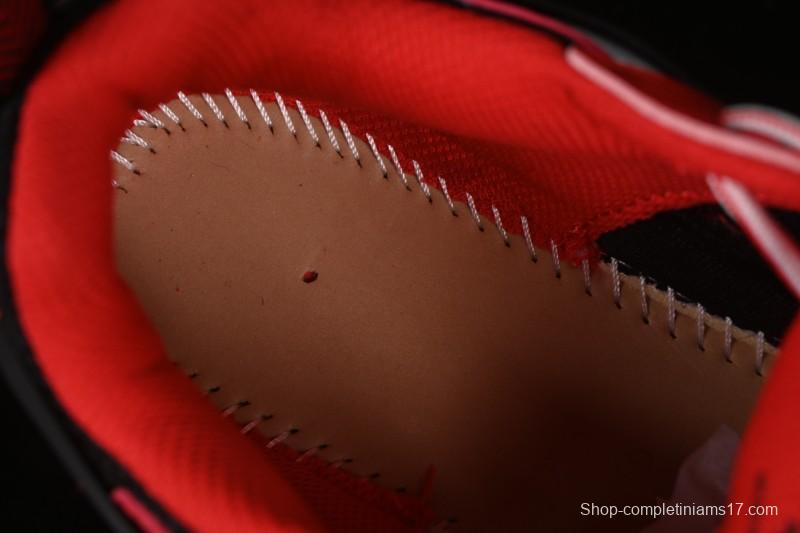 Off-White Be Right Low-Top Lifestyle Casual Shoes in Black Red