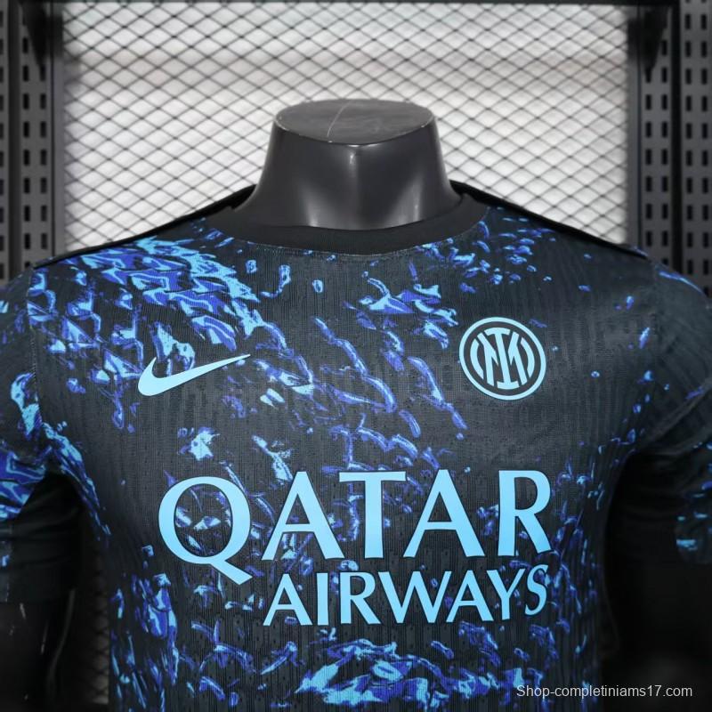 Player Version 25/26 Inter Milan Blue with Camouflage Pattern Jersey