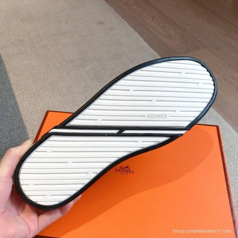 2025 Women Hermès Pink Leather Sneakers AS00380