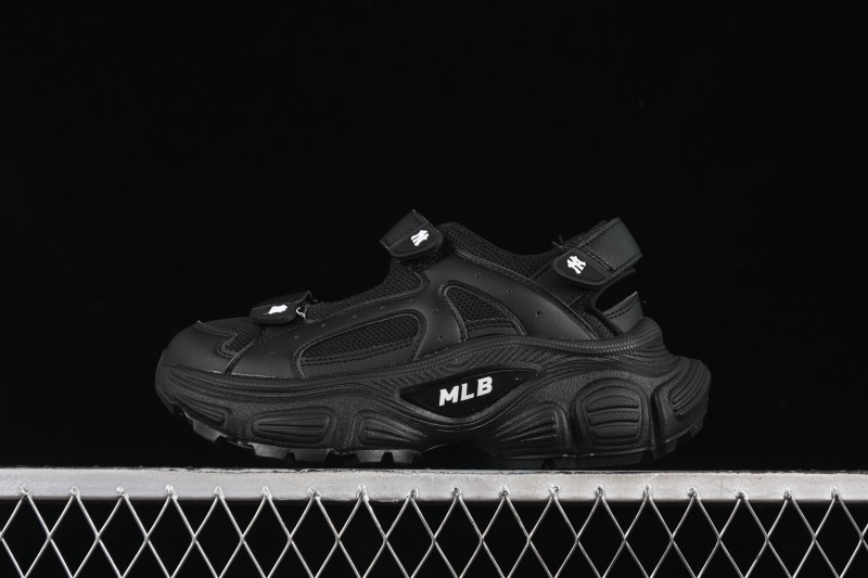 Adidas NY MLB Winner Chunky Mask New York Yankees Height Increase Platform Sandals - 3ASDW015350BKS
