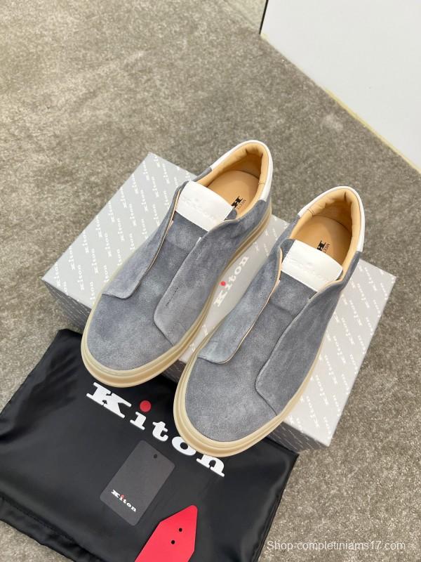 Kiton Men's Four Seasons Classic Casual Slip-On Loafer - AS00320