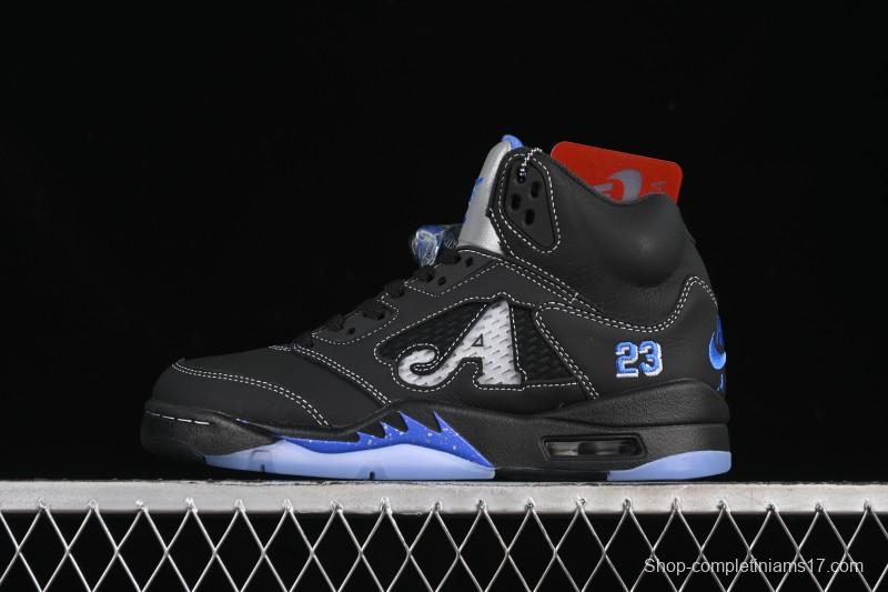 Nike Awake NY x Air Jordan 5 Black Metallic Basketball Shoes - DV4982-004