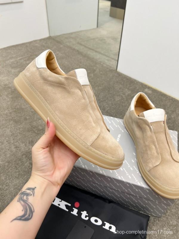 Kiton Men's Four Seasons Classic Casual Slip-On Loafer - AS00320