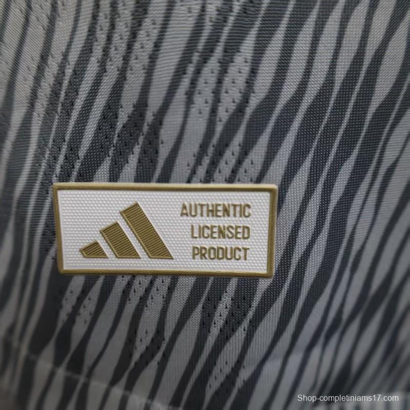 Player Version 25/26 Club America Grey with Diagonal Stripe Pattern Jersey