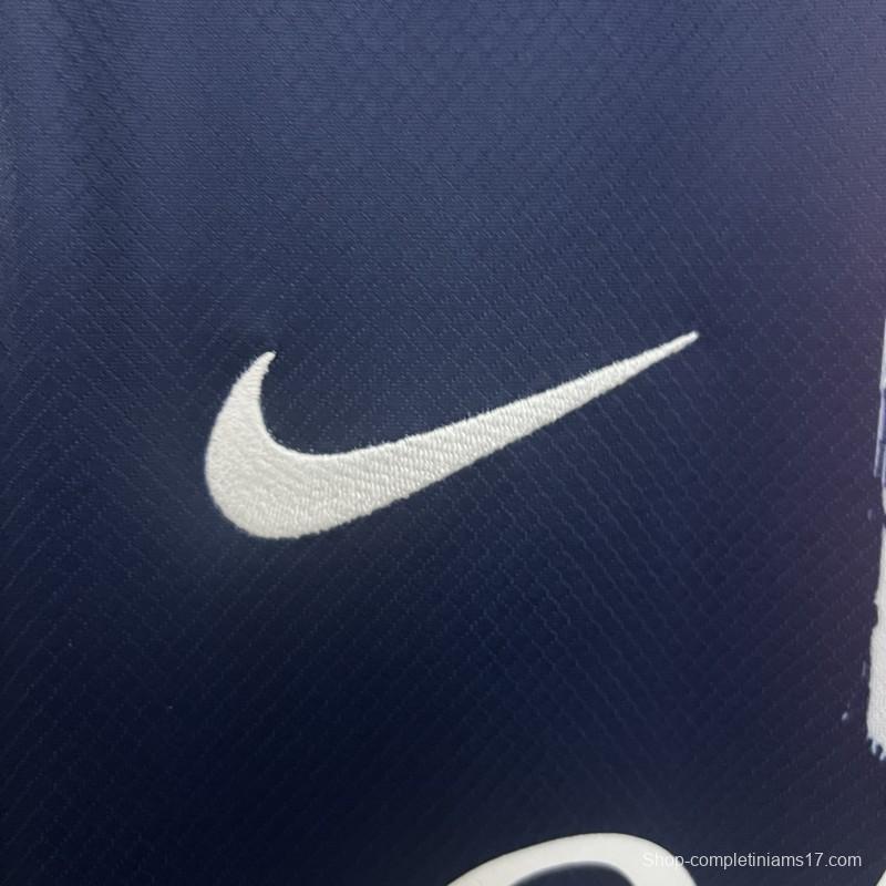 1 Star 24/25 PSG Home Jersey With 25 Champions Printing
