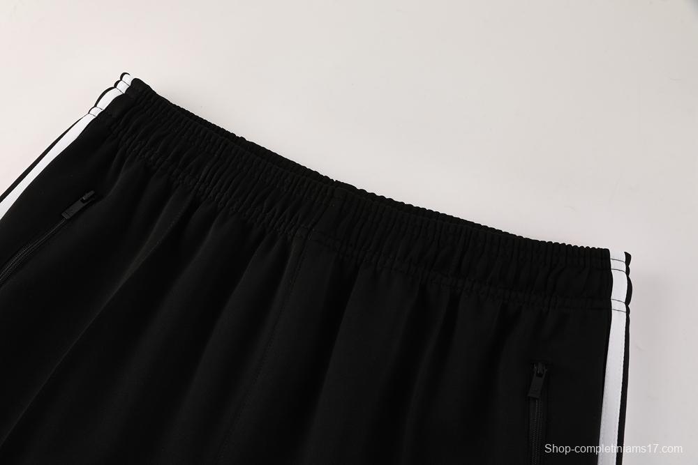 2025 Adidas Original Black Full Hoodie Zipper Jacket +Long Pants