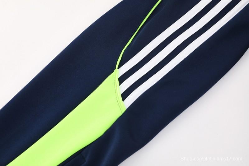 25/26 Real Madrid Navy/White Full Zipper Jacket +Long Pants