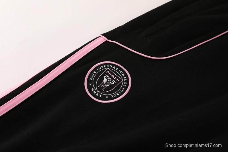 2025 Inter Miami Black Full Hoodie Zipper Jacket +Long Pants
