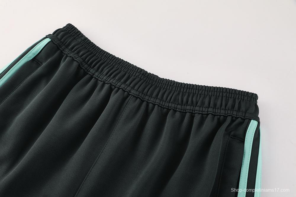 2025 Adidas Dark Grey Full Zipper Jacket +Long Pants