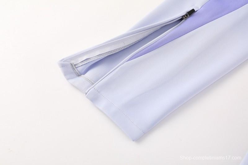 2025 NIKE Purple Full Zipper Jacket + Long Pants