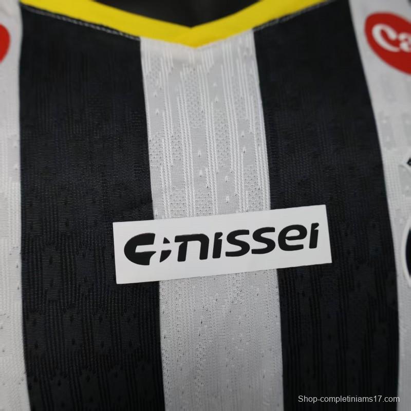 Player Version 25/26 Santos Away Jersey With Full Sponsors