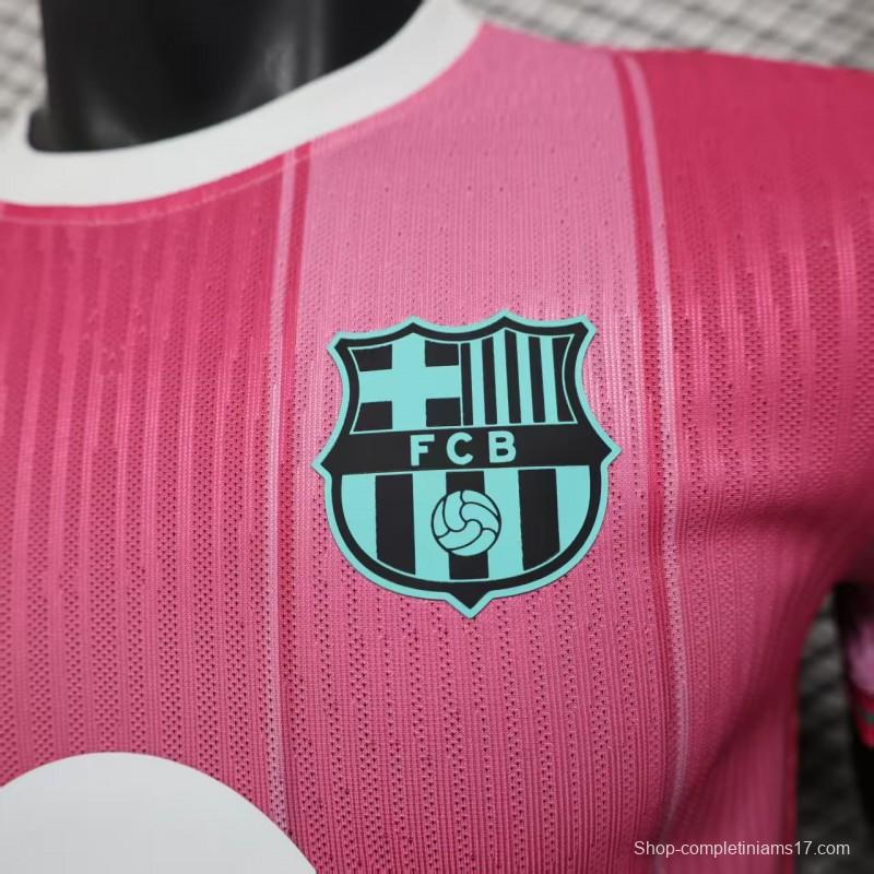 Player Version 25/26 FC Barcelona Pink with Gradient Fade Jersey