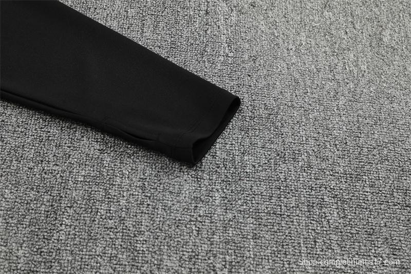 25/26 Manchester City Black Half Zipper Jacket+Long Pants