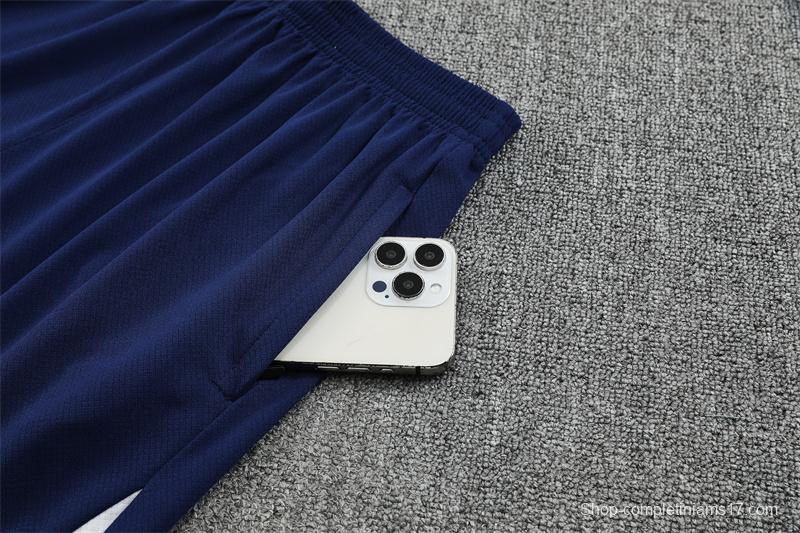 25/26 Tottenham Hotspur Royal Blue with XS Short Sleeve+Soccer Shorts